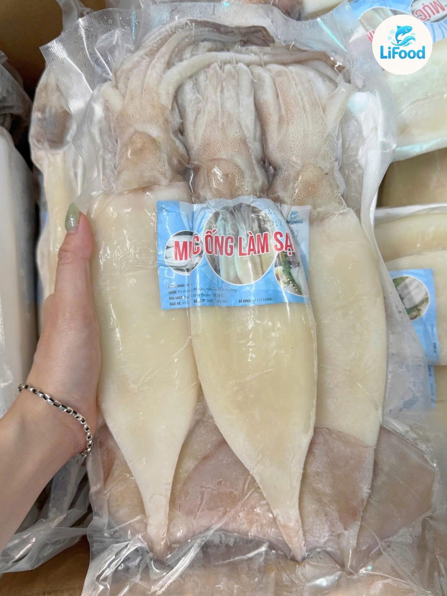 Mực Ống Làm Sạch size 3/4, 2/4 con